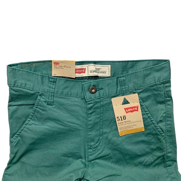 LEVIS 510 Waterfront Green Super Skinny Pants Jeans - Picture 3 of 9